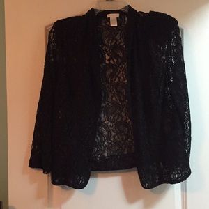 Black lace jacket